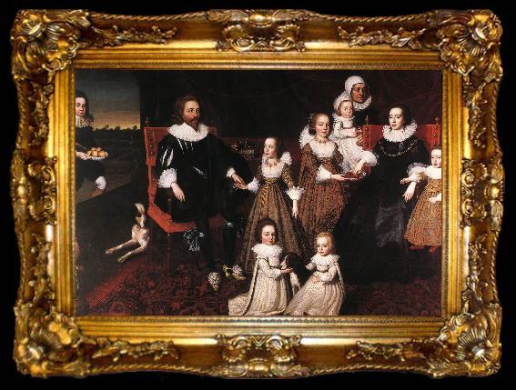 framed  JOHNSON, Cornelius Sir Thomas Lucy and his Family sg, ta009-2